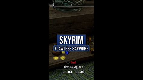 This includes all Metal Ores and animal hides. . Flawless sapphire skyrim locations